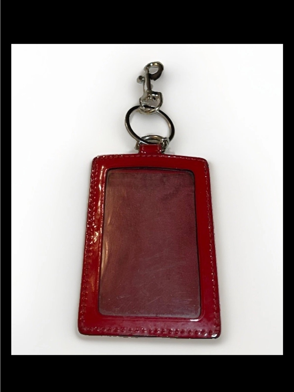 Coach Monkey Bag Charm/Lanyard- Brown Haircalf Fur, Red Patent Leather RARE 2016 - Picture 3 of 8